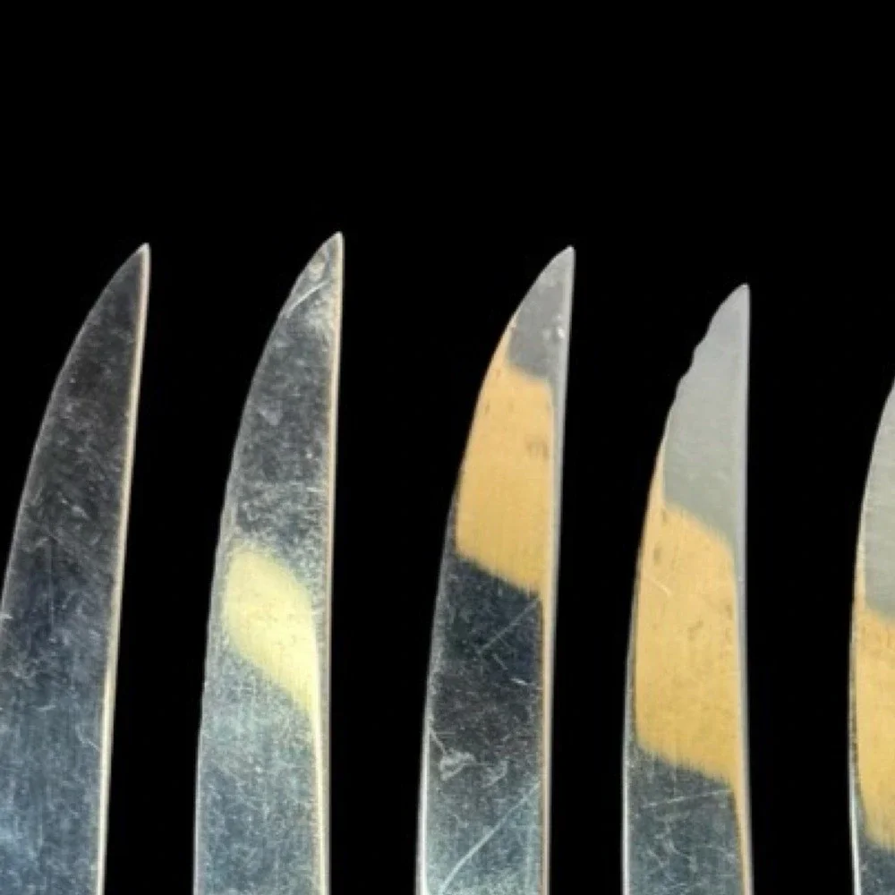 Ekco Eterna Colonial Richmond Hollow Handle Steak Knife Lot of 6